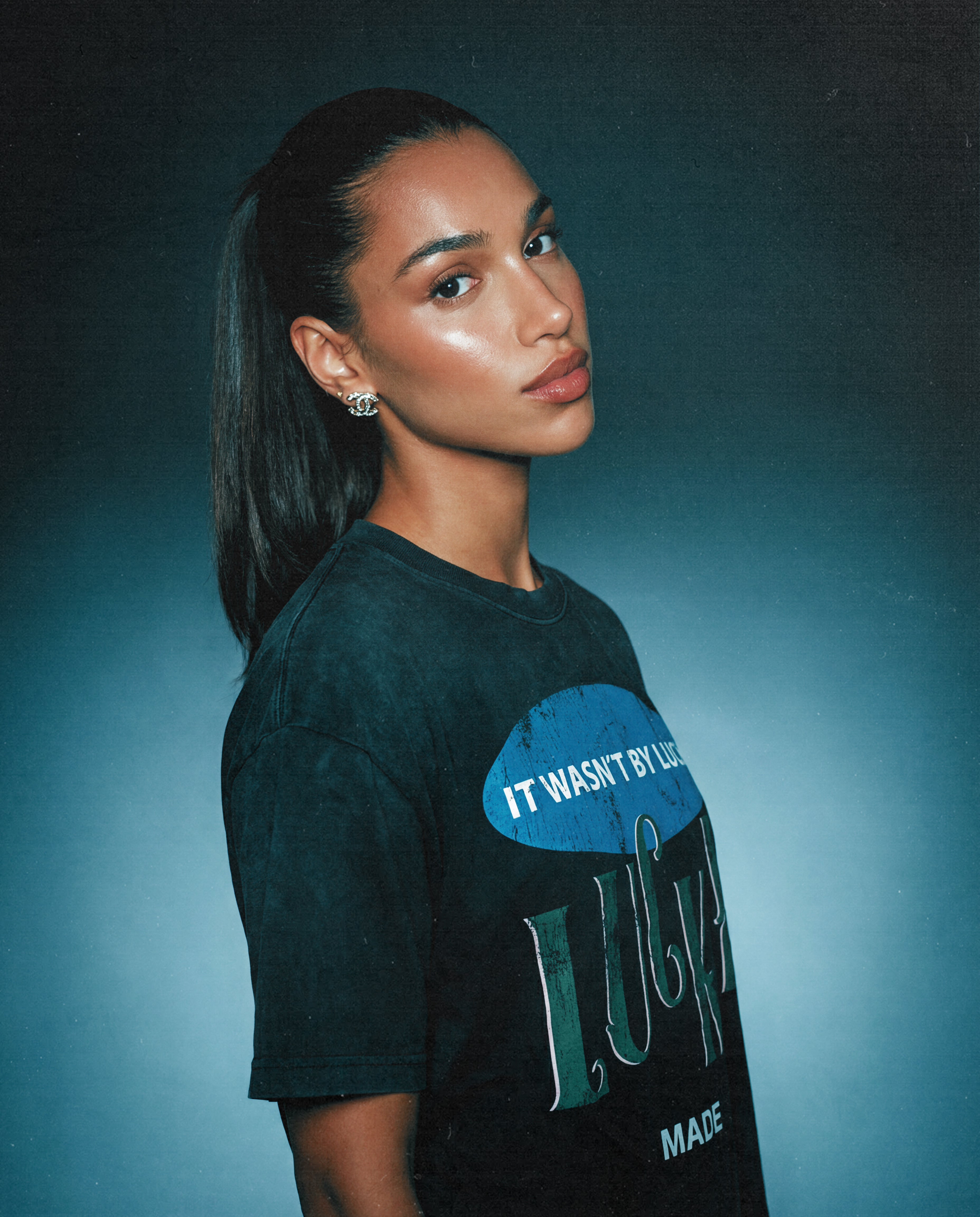 Lucky Made "It Wasn't By Luck" Black T-Shirt